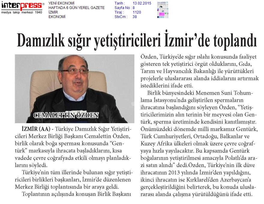 Damızlık Sığır Yetiştiricileri İzmir`de Toplandı