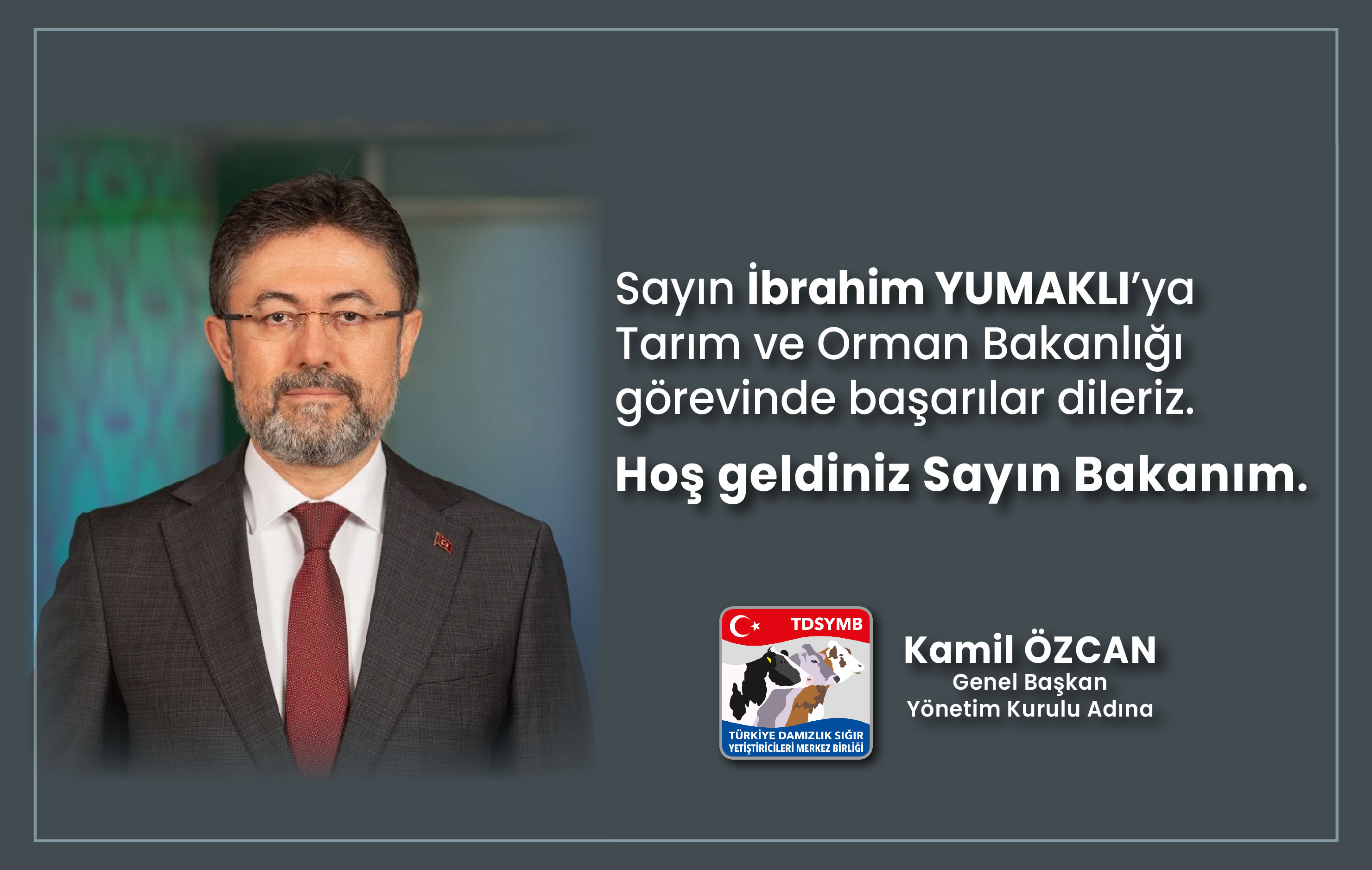 Hoş geldiniz Sayın Bakanım